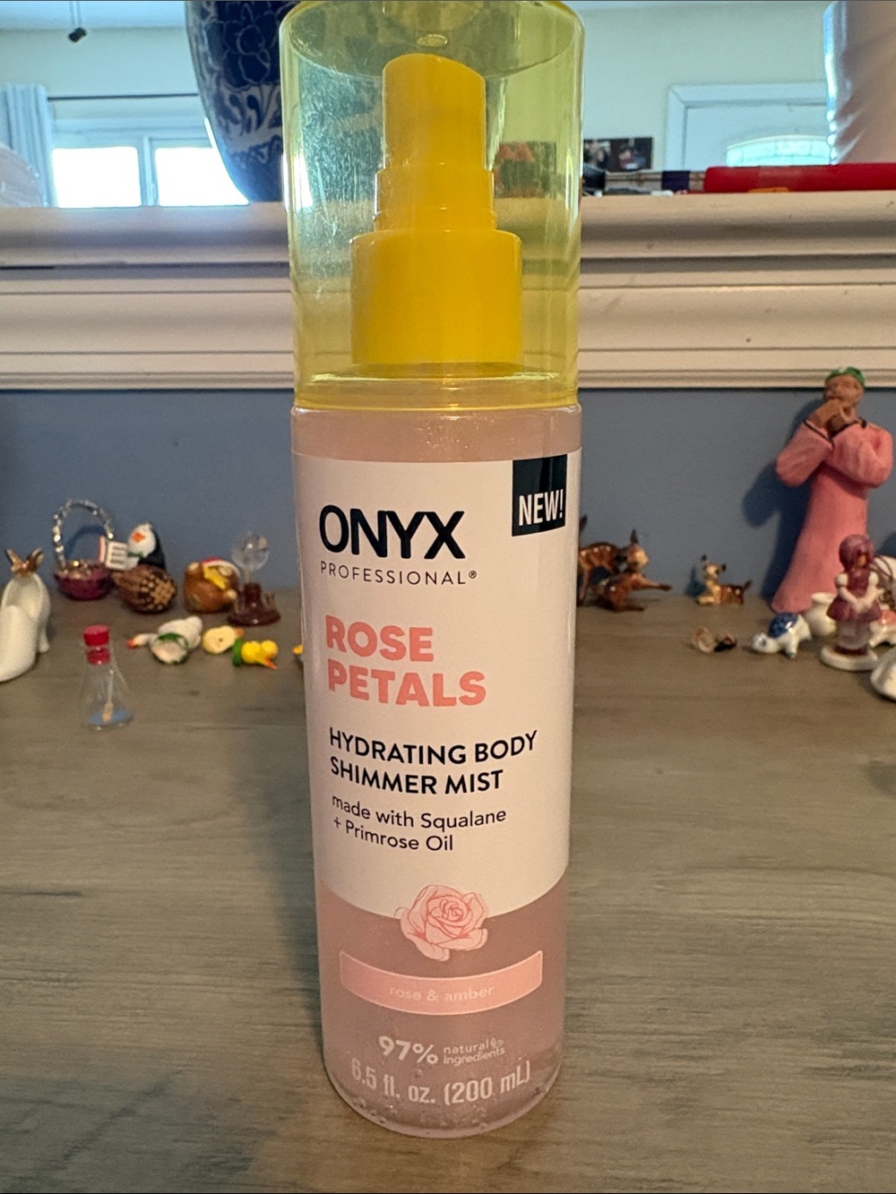 Onyx Rose Petals Hydrating Body Shimmer Mist - Pink, Yellow, White